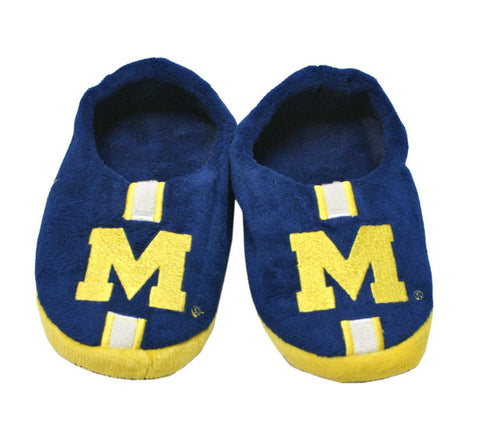 Michigan Wolverines Slipper - Youth 4-7 Size 10-11 Stripe - (1 Pair) - M