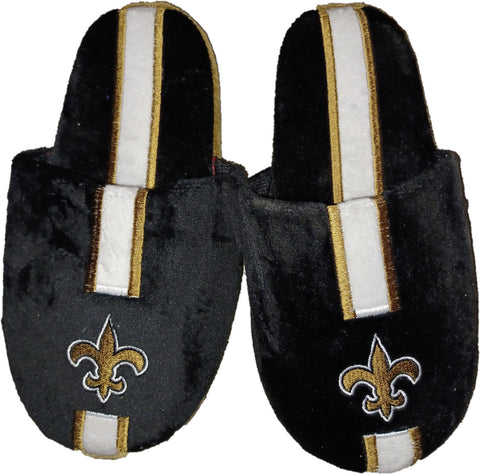 New Orleans Saints Slipper - Youth 8-16 Size 3-4 Stripe - (1 Pair) - M