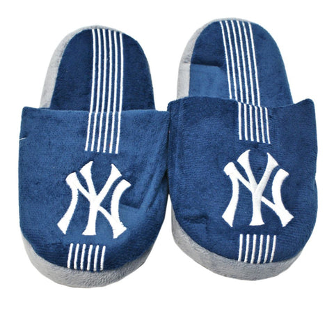 New York Yankees Slipper - Youth 8-16 Size 1-2 Stripe - (1 Pair) - S