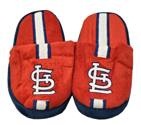 St. Louis Cardinals Slipper - Youth 8-16 Size 1-2 Stripe - (1 Pair) - S