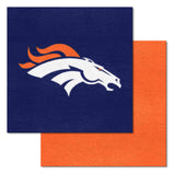 Denver Broncos Team Carpet Tiles - 45 Sq Ft.