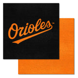 Baltimore Orioles Team Carpet Tiles - 45 Sq Ft. "Orioles" Logo