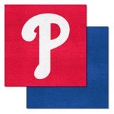 Philadelphia Phillies "P" Hat Logo Team Carpet Tiles - 45 Sq Ft.