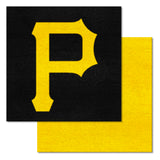 Pittsburgh Pirates "P" Hat Logo Team Carpet Tiles - 45 Sq Ft.