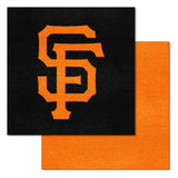 San Francisco Giants Team Carpet Tiles - 45 Sq Ft. Logo on Black