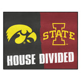 House Divided - Iowa / Iowa St Rug 34 in. x 42.5 in.