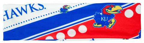 Kansas Jayhawks Stretch Patterned Headband - Special Order