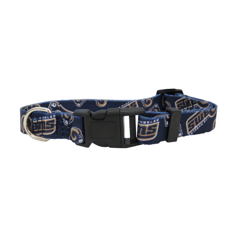 Los Angeles Rams Pet Collar Size S Alternate