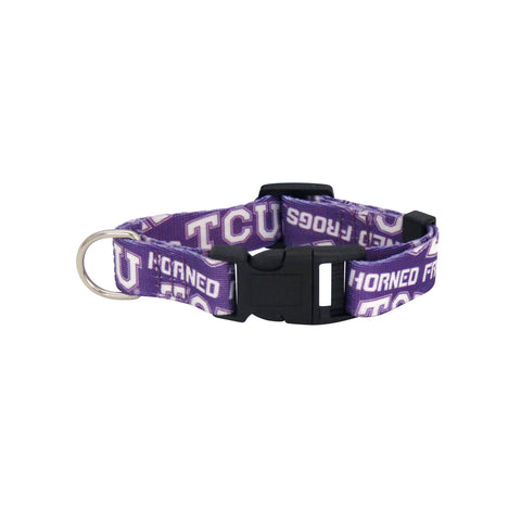 TCU Horned Frogs Pet Collar Size L - Special Order
