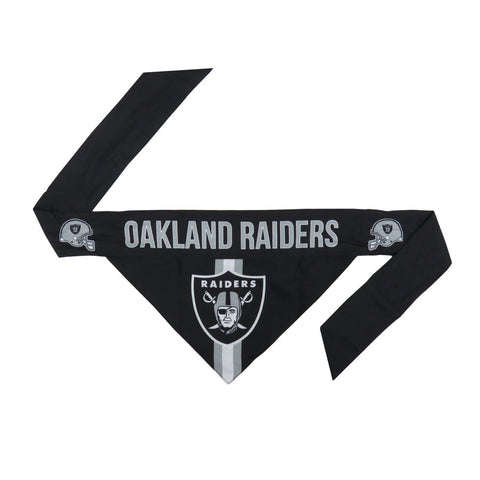 Oakland Raiders Pet Bandanna Size M