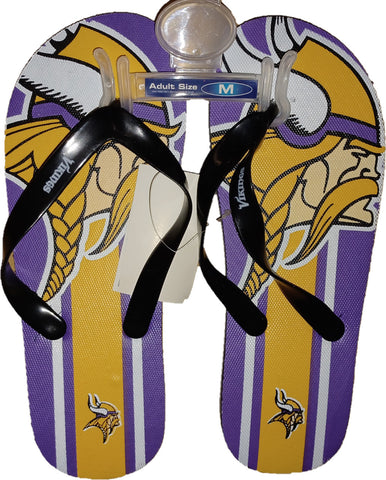 Minnesota Vikings Unisex Flip Flop - (1 Pair) - M