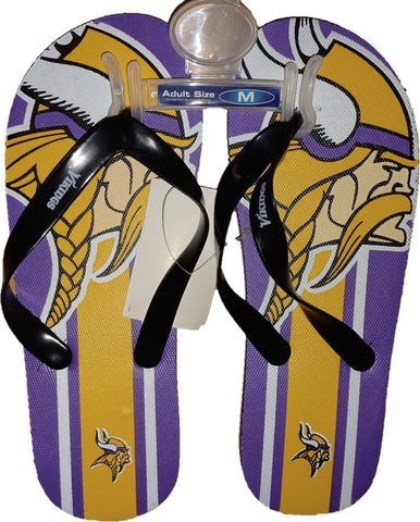 Minnesota Vikings Unisex Flip Flop - (1 Pair) - S