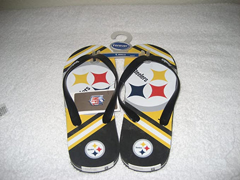 Pittsburgh Steelers Men Flip Flop - (1 Pair) - XS