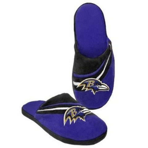 Baltimore Ravens Slipper - Big Logo Stripe - (1 Pair) - S