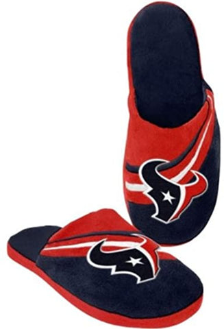 Houston Texans Slipper - Big Logo Stripe - (1 Pair) - L CO