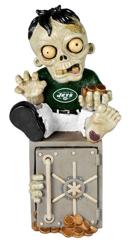 New York Jets Zombie Figurine Bank CO