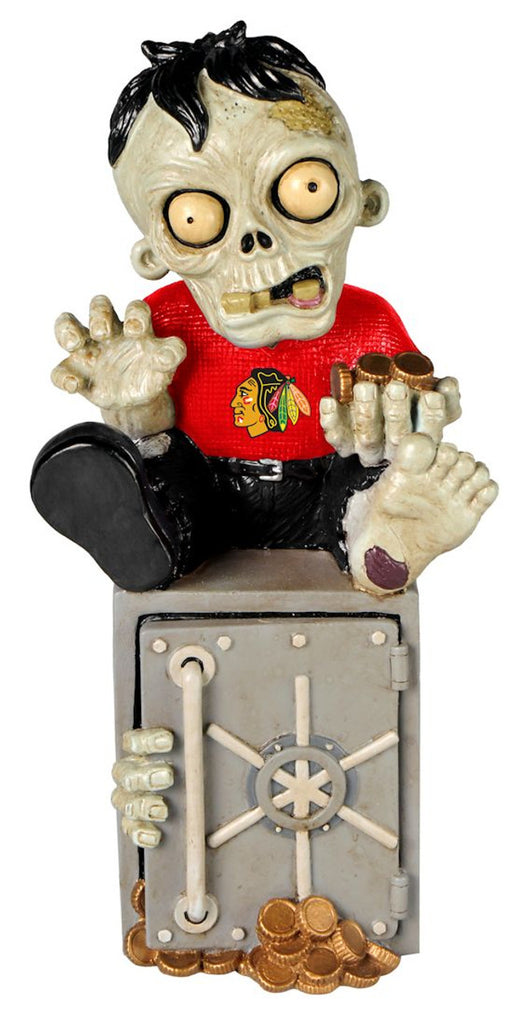 Chicago Blackhawks Zombie Figurine Bank