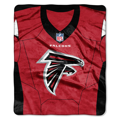 Atlanta Falcons Blanket 50x60 Raschel Jersey Design