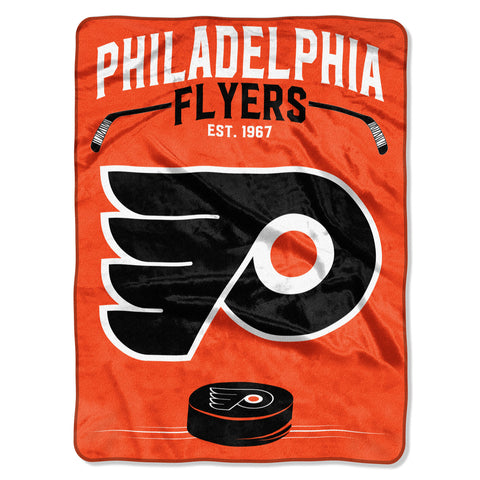 Philadelphia Flyers Blanket 60x80 Raschel Inspired Design