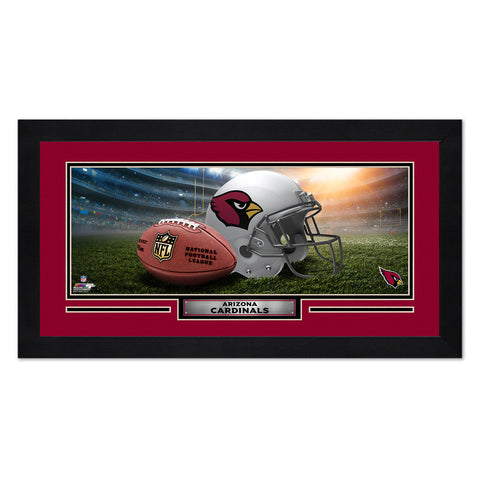 Arizona Cardinals Print 13x7 Framed Helmet in Stadium Design