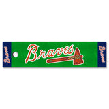 Atlanta Braves "Braves" Script Logo Putting Green Mat - 1.5ft. x 6ft.