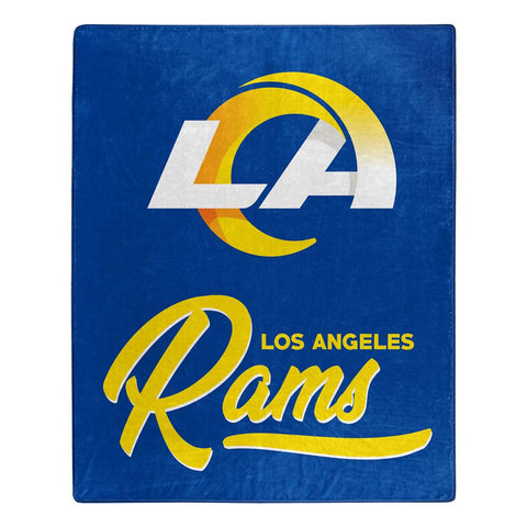 Los Angeles Rams Blanket 50x60 Raschel Signature Design