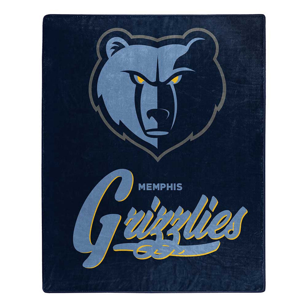 Memphis Grizzlies Blanket 50x60 Raschel Signature Design