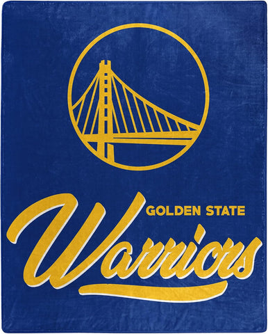 Golden State Warriors Blanket 50x60 Raschel Signature Design