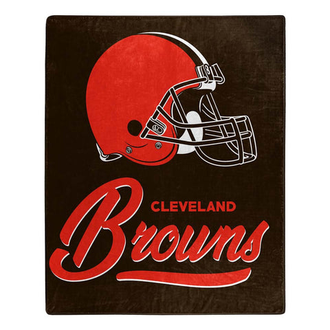 Cleveland Browns Blanket 50x60 Raschel Signature Design