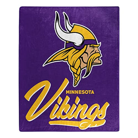 Minnesota Vikings Blanket 50x60 Raschel Signature Design