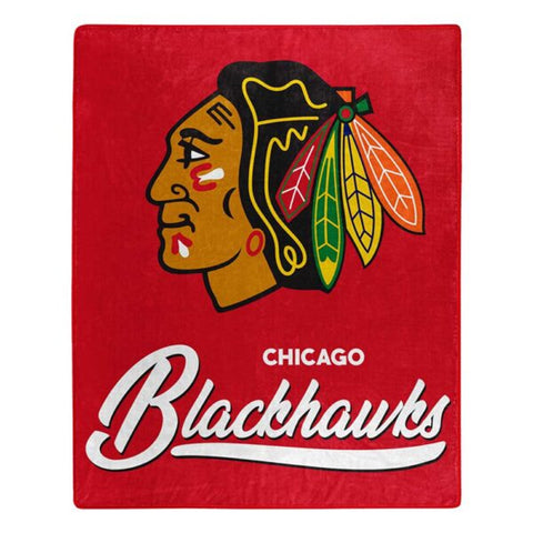 Chicago Blackhawks Blanket 50x60 Raschel Signature Design