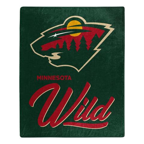 Minnesota Wild Blanket 50x60 Raschel Signature Design