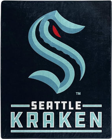 Seattle Kraken Blanket 50x60 Raschel Signature Design