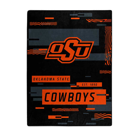 Oklahoma State Cowboys Blanket 60x80 Raschel Digitize Design