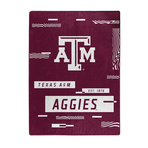 Texas A&M Aggies Blanket 60x80 Raschel Digitize Design