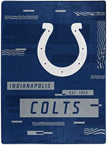 Indianapolis Colts Blanket 60x80 Raschel Digitize Design