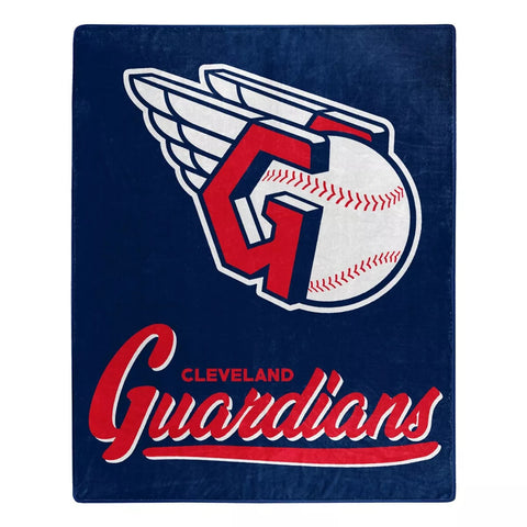 Cleveland Guardians Blanket 50x60 Raschel Signature Design