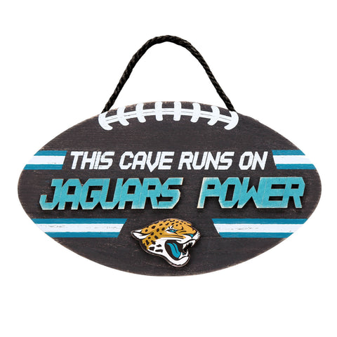 Jacksonville Jaguars Sign Wood Football Power Design
