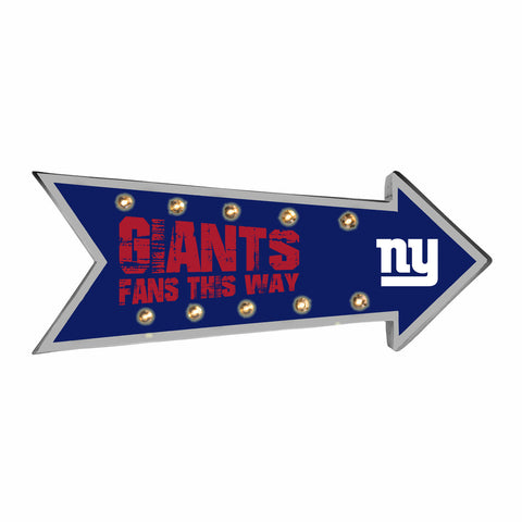 New York Giants Sign Running Light Marquee