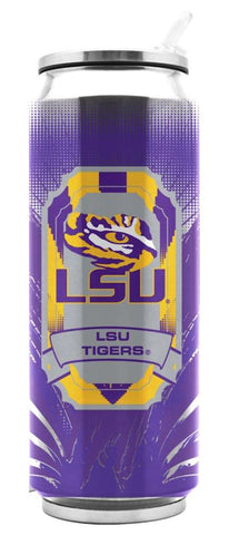 LSU Tigers Stainless Steel Thermo Can - 16.9 ounces