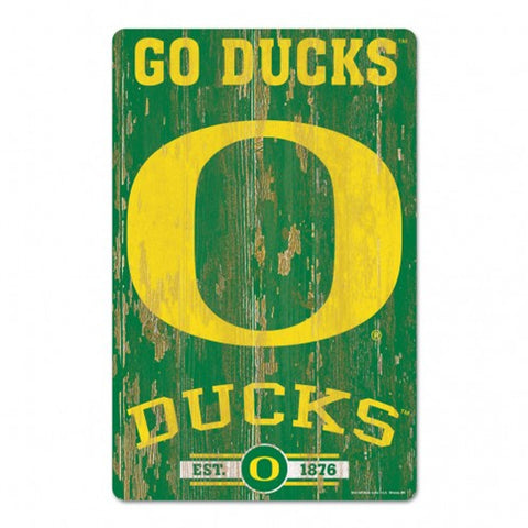 Oregon Ducks Sign 11x17 Wood Slogan Design - Special Order