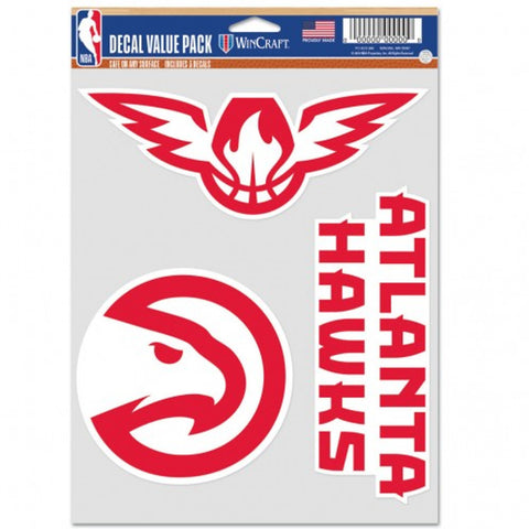 Atlanta Hawks Decal Multi Use Fan 3 Pack