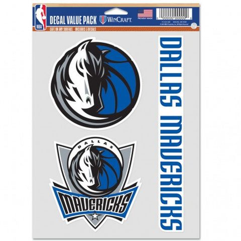 Dallas Mavericks?ÿ Decal Multi Use Fan 3 Pack