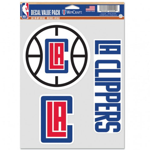 Los Angeles Clippers Decal Multi Use Fan 3 Pack
