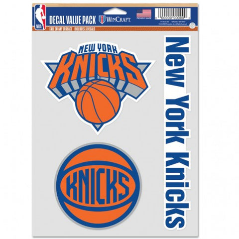 New York Knicks Decal Multi Use Fan 3 Pack