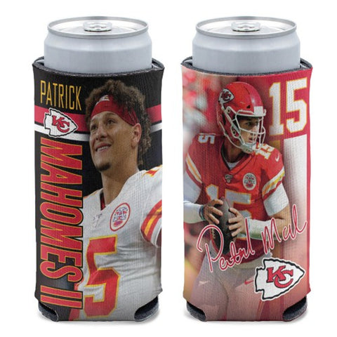 Kansas City Chiefs Can Cooler Slim Style Patrick Mahomes Design - Special Order