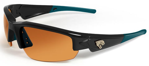 Jacksonville Jaguars Sunglasses - Dynasty 2.0 Black with Teal Tips