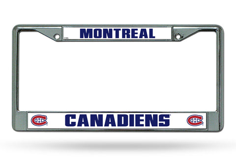 Montreal Canadiens License Plate Frame Chrome