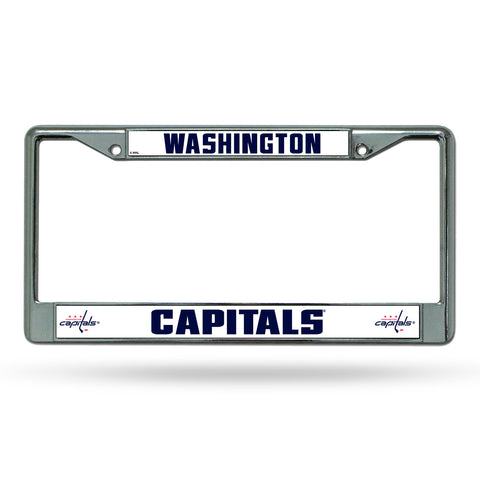 Washington Capitals License Plate Frame Chrome