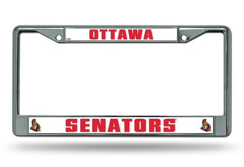 Ottawa Senators License Plate Frame Chrome - Special Order